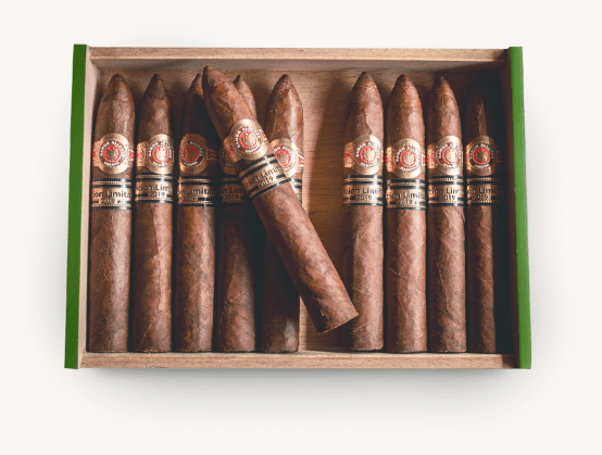 A presentation box of limited-edition cigars