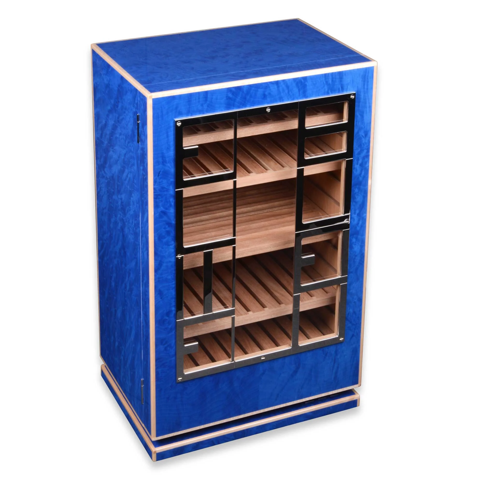 Calssic Buhr Cabinet - 150 Cigars - Blue